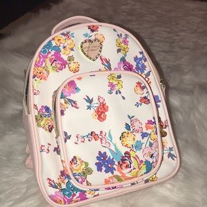 NWT floral Betsey Johnson backpack/purse
